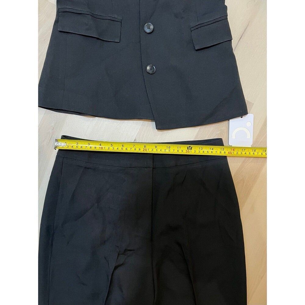 Commense NWT Large Black Tube Top Pants Set Old Money Minimalist Quiet Luxury - Picture 7 of 12